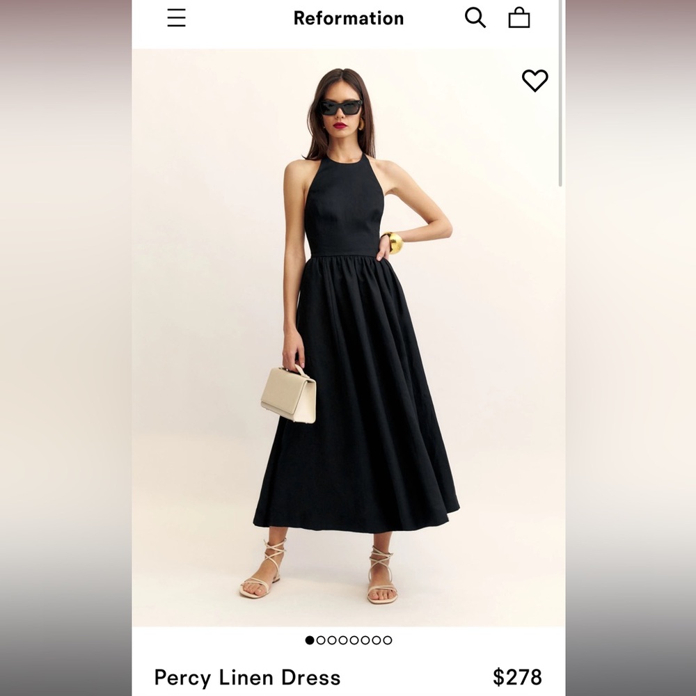 NWT Reformation Percy Linen Dress Size 0
